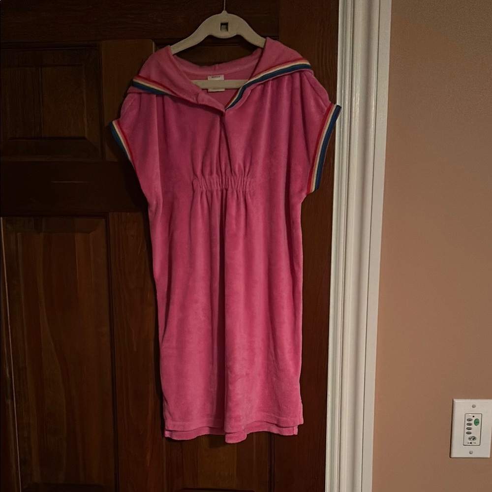 Hanna Andersson Pink Hooded Swim Coverup